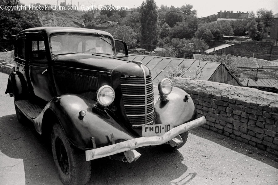 Automobile, Car, Sedan, Vehicle, Antique Car, Van, Rubble
