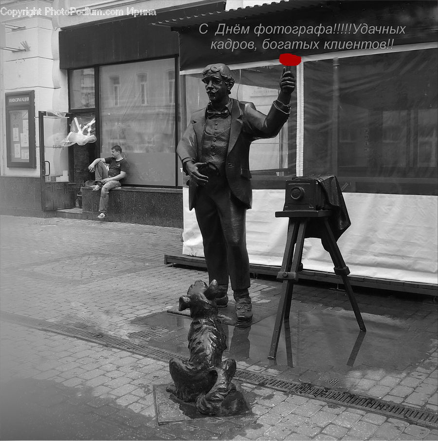 People, Person, Human, Art, Sculpture, Statue, Tripod