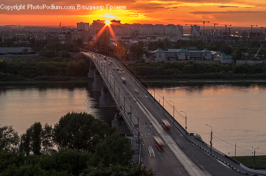 Machine, Ramp, City, Downtown, Freeway, Overpass, Urban