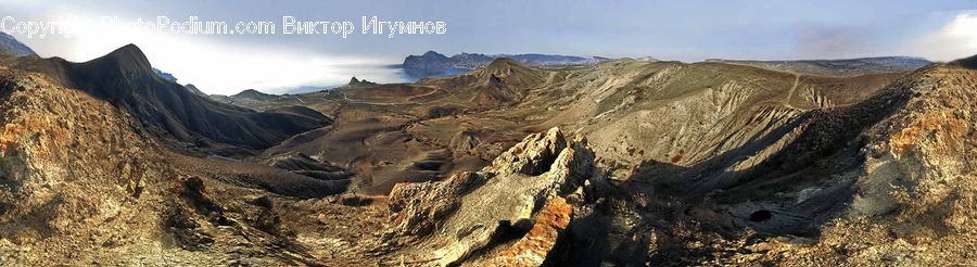 Crest, Mountain, Outdoors, Peak, Rock, Crater, Soil