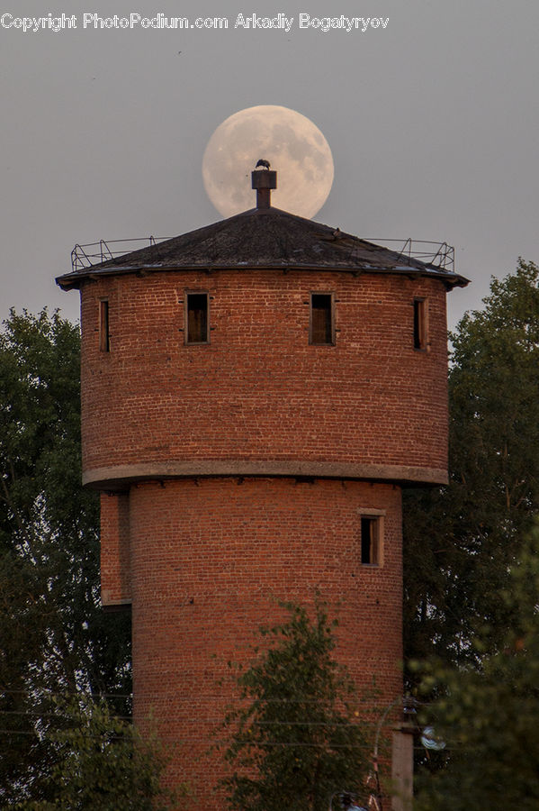 Brick, Architecture, Bell Tower, Clock Tower, Tower, Antenna, Beacon