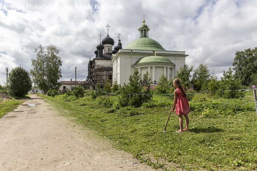 Yard, Countryside, Field, Rural, Architecture, Housing, Monastery