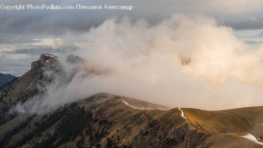 Eruption, Volcano, Mountain, Mountain Range, Outdoors, Crest, Peak