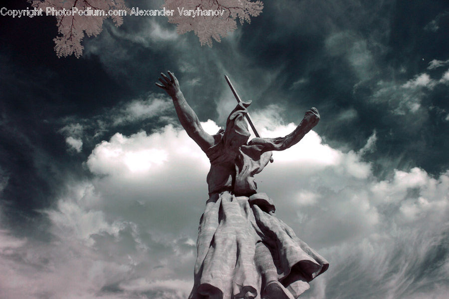 Dance, Dance Pose, Art, Gargoyle, Statue, Albatross, Bird