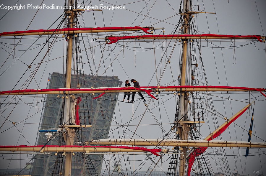 Construction, Scaffolding, Ship, Vessel