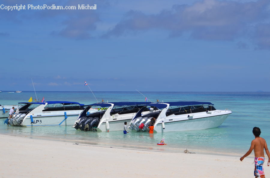 Beach, Coast, Outdoors, Sea, Water, Boat, Watercraft