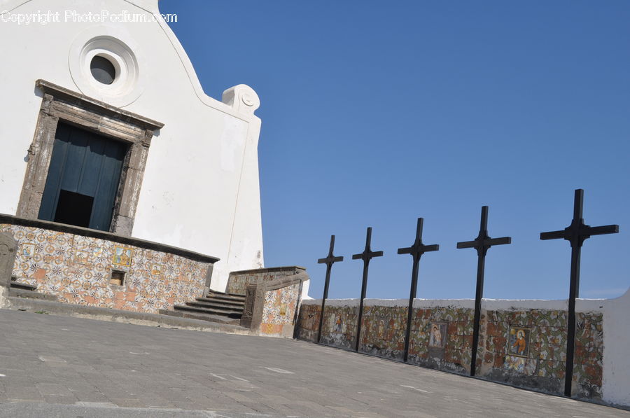 Cross, Architecture, Bell Tower, Clock Tower, Tower, Hole, Church