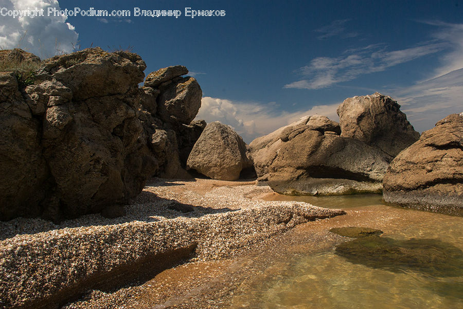 Rock, Cliff, Outdoors, Crest, Mountain, Peak, Coast