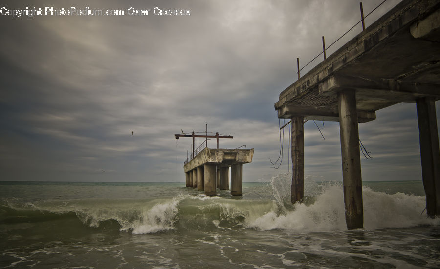 Dock, Pier, Coast, Outdoors, Sea, Water, Architecture