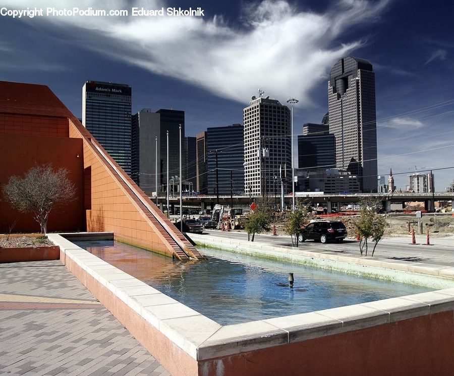 Pool, Resort, Swimming Pool, Water, Plant, Potted Plant, Architecture