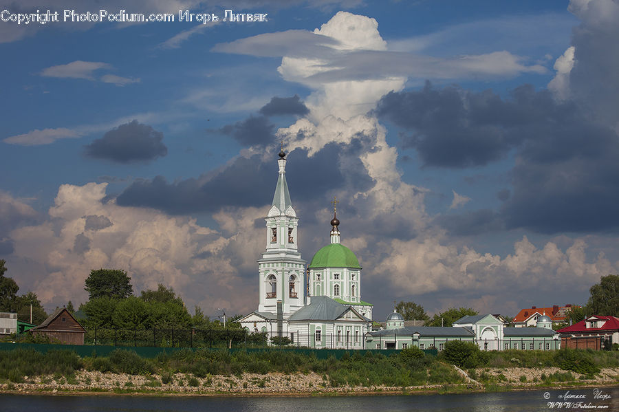 Architecture, Church, Worship, Housing, Monastery, Cloud, Cumulus