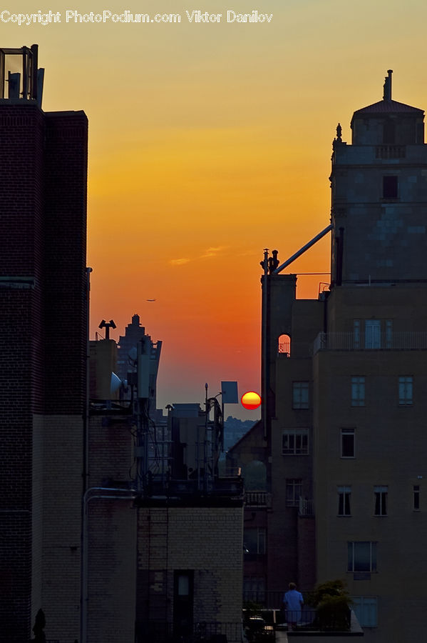 Dusk, Outdoors, Sky, Sunlight, Sunrise, Sunset, Plant