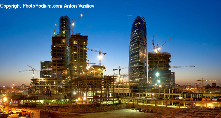 City, Downtown, Metropolis, Urban, Construction, Building, High Rise