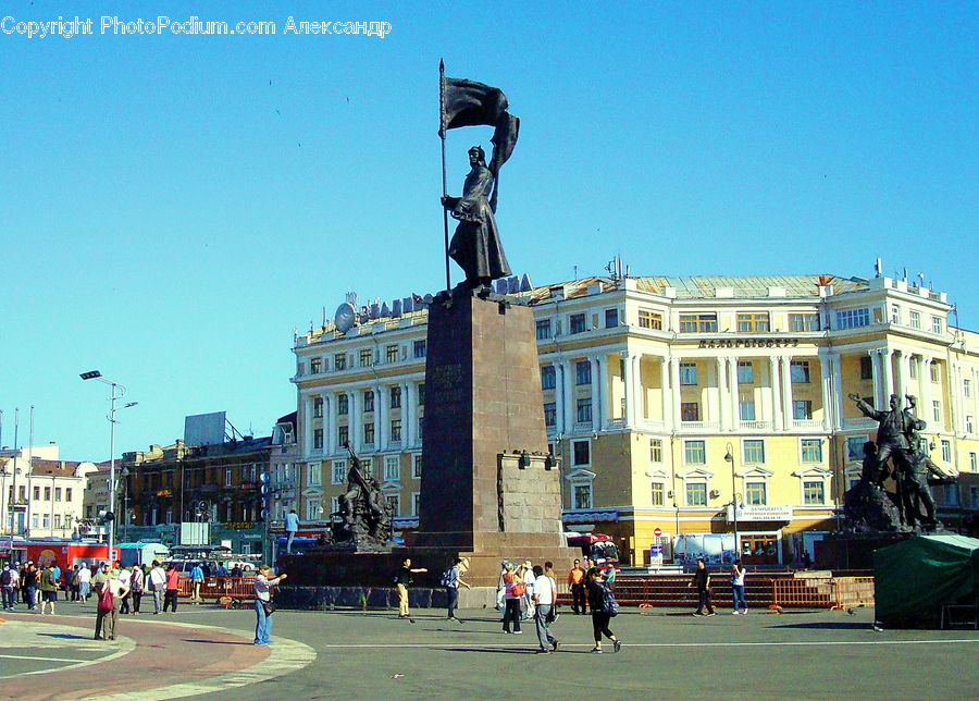 Art, Sculpture, Statue, Architecture, Downtown, Plaza, Town Square