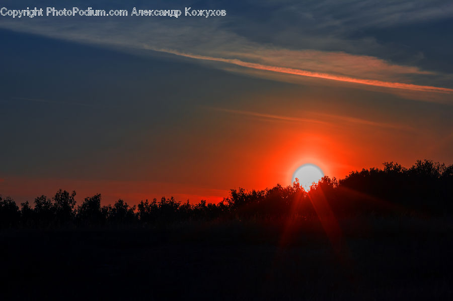 Dawn, Dusk, Sky, Sunrise, Sunset, Red Sky, Outdoors