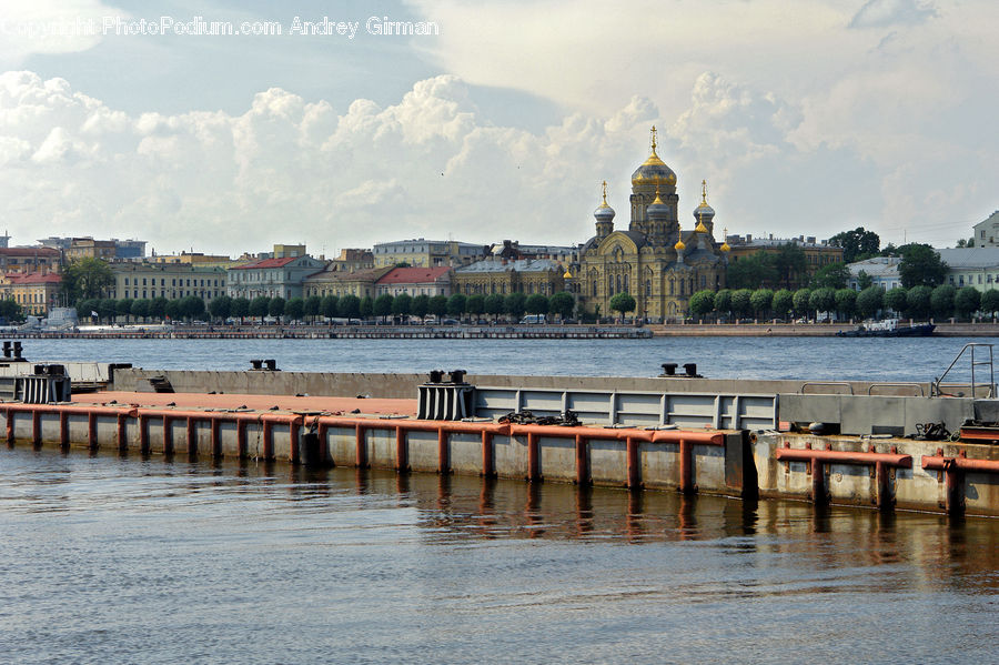 Dock, Pier, Landscape, Nature, Scenery, Harbor, Port