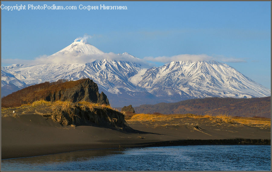 Arctic, Glacier, Ice, Mountain, Outdoors, Snow, Crest