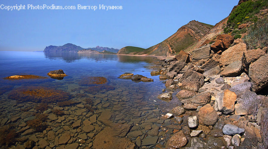 Promontory, Cliff, Outdoors, Rock, Coast, Sea, Water