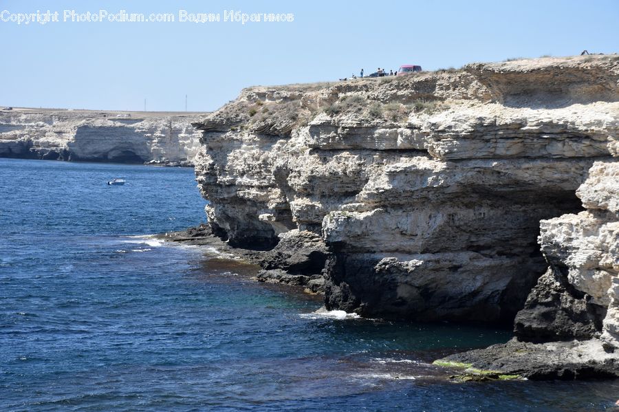 Cliff, Outdoors, Promontory, Rock, Nature, Sea, Water