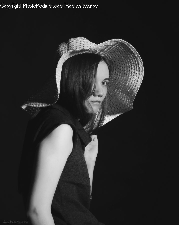 People, Person, Human, Bonnet, Hat, Female, Portrait