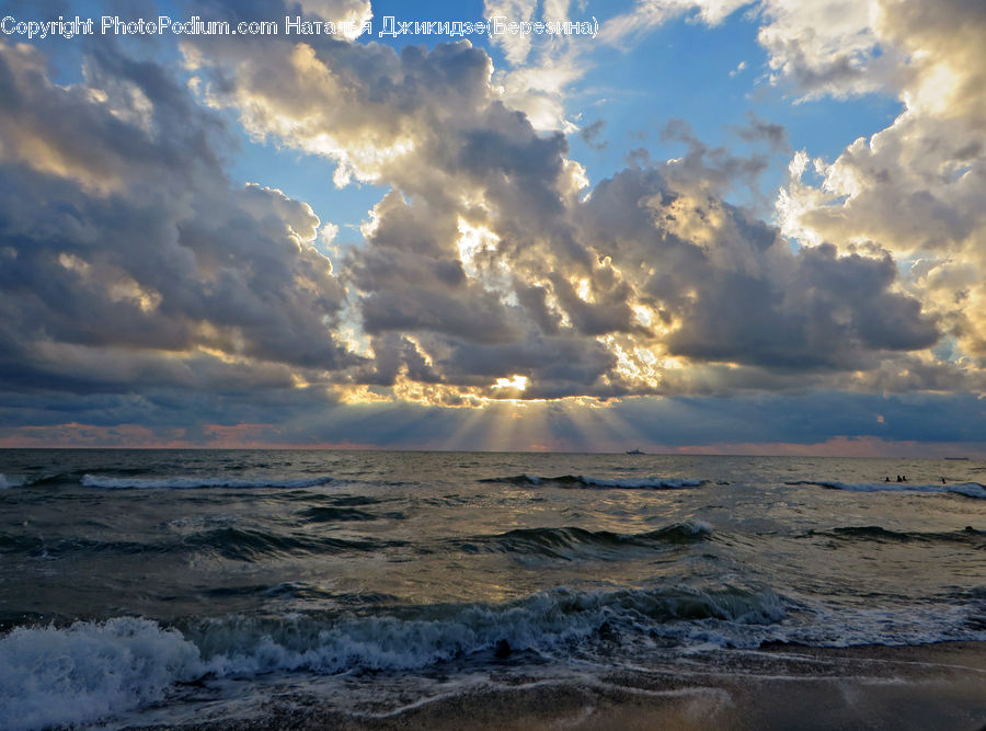 Azure Sky, Cloud, Outdoors, Sky, Ocean, Sea, Water
