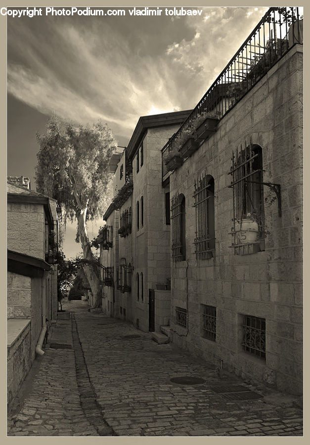 Cobblestone, Pavement, Walkway, Alley, Alleyway, Road, Street