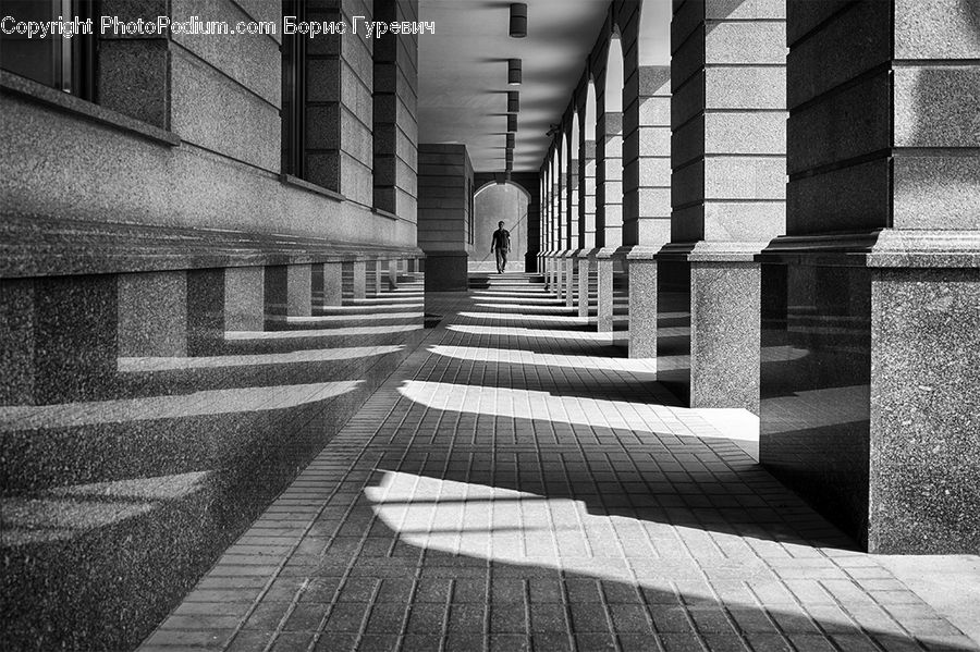 Leisure Activities, Walking, Corridor, City, Downtown, Urban, Alley