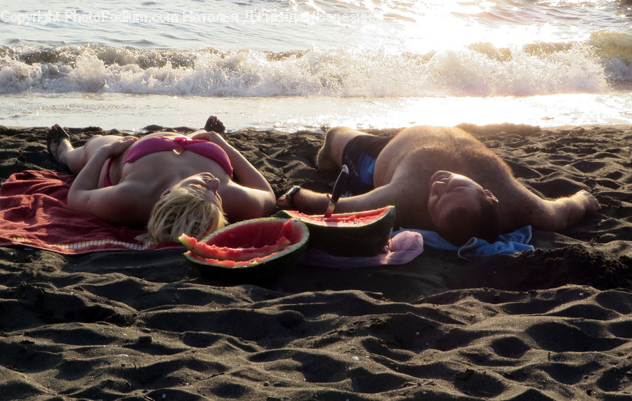 Beach, Coast, Outdoors, Sea, Water, Bikini, Maillot