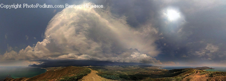 Azure Sky, Cloud, Outdoors, Sky, Cumulus, Eruption, Volcano