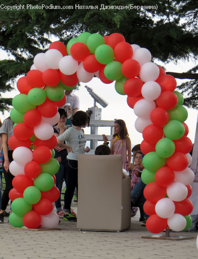 Inflatable, Ball, Balloon, Birthday Cake, Cake, Dessert, Food
