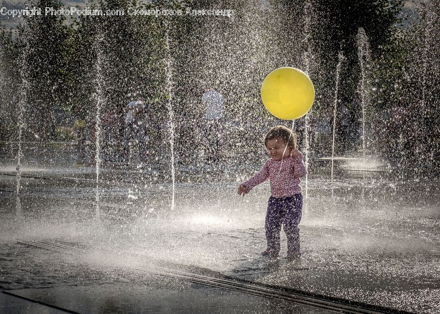 People, Person, Human, Fountain, Water, Leisure Activities