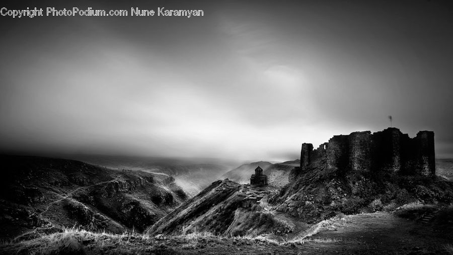 Architecture, Castle, Fort, Alps, Crest, Mountain, Peak