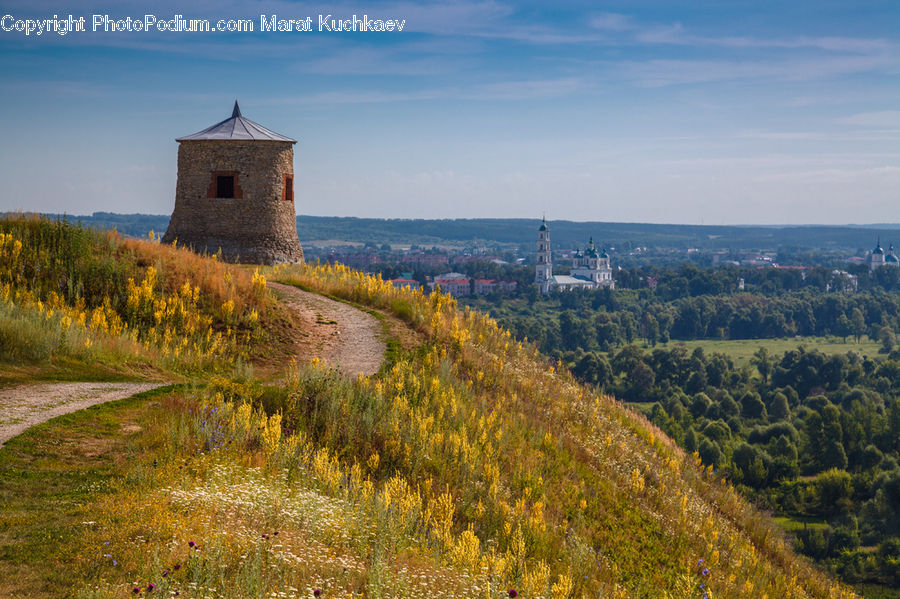Architecture, Bell Tower, Clock Tower, Tower, Housing, Monastery, Countryside