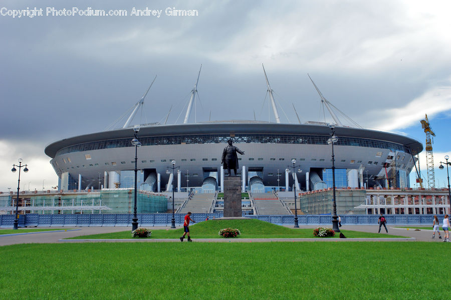 Arena, Stadium, Building, Office Building, Architecture, Convention Center, Intersection