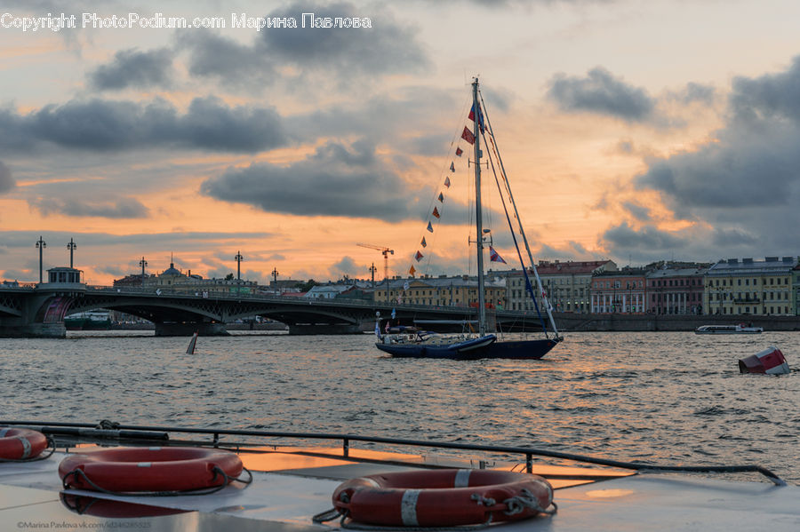 Boat, Watercraft, Dinghy, Bridge, Dock, Port, Waterfront