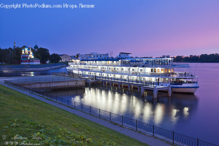 Cruise Ship, Ferry, Freighter, Ship, Tanker, Vessel, Dock