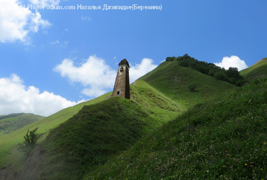 Countryside, Hill, Outdoors, Crest, Mountain, Peak, Field