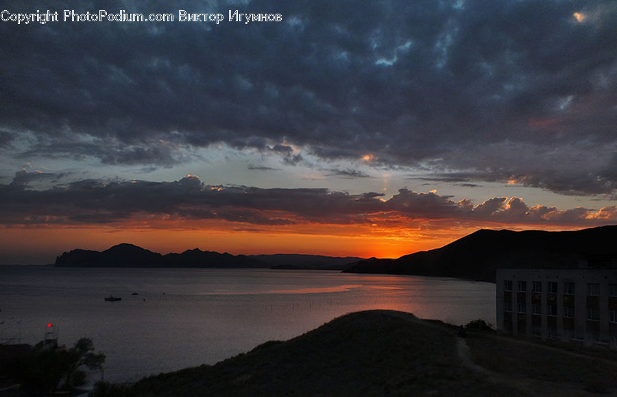 Dawn, Dusk, Red Sky, Sky, Sunrise, Sunset, Night
