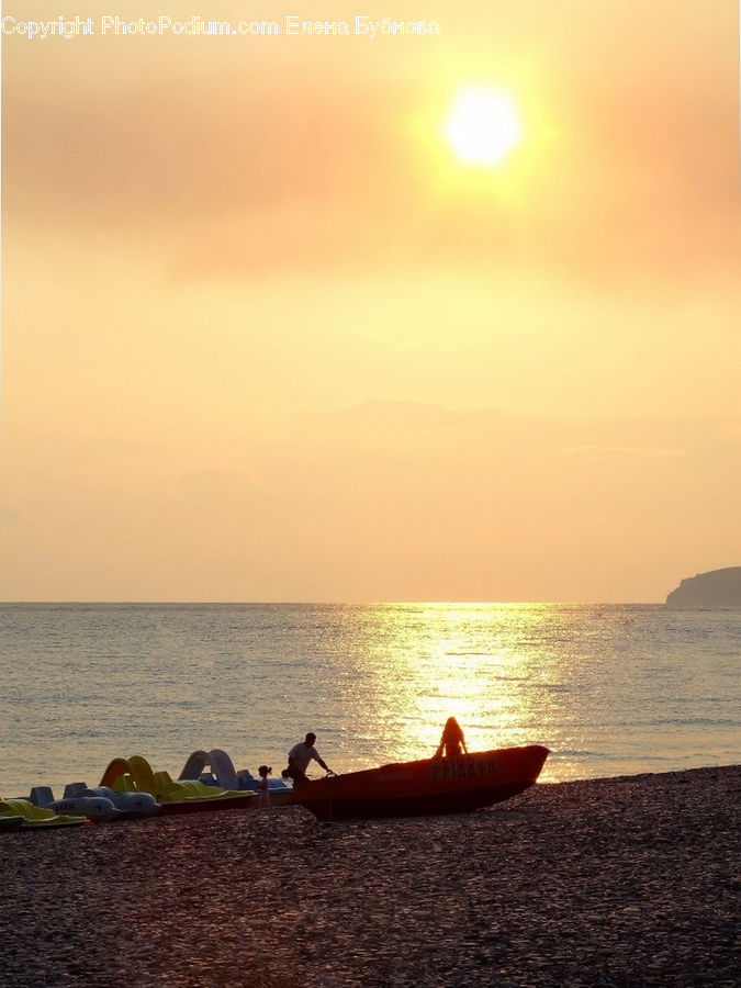 Beach, Coast, Outdoors, Sea, Water, Boat, Canoe