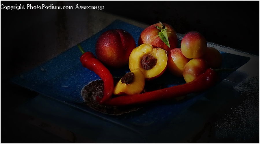 Fruit, Apple, Bell Pepper, Pepper, Produce, Vegetable, Bowl
