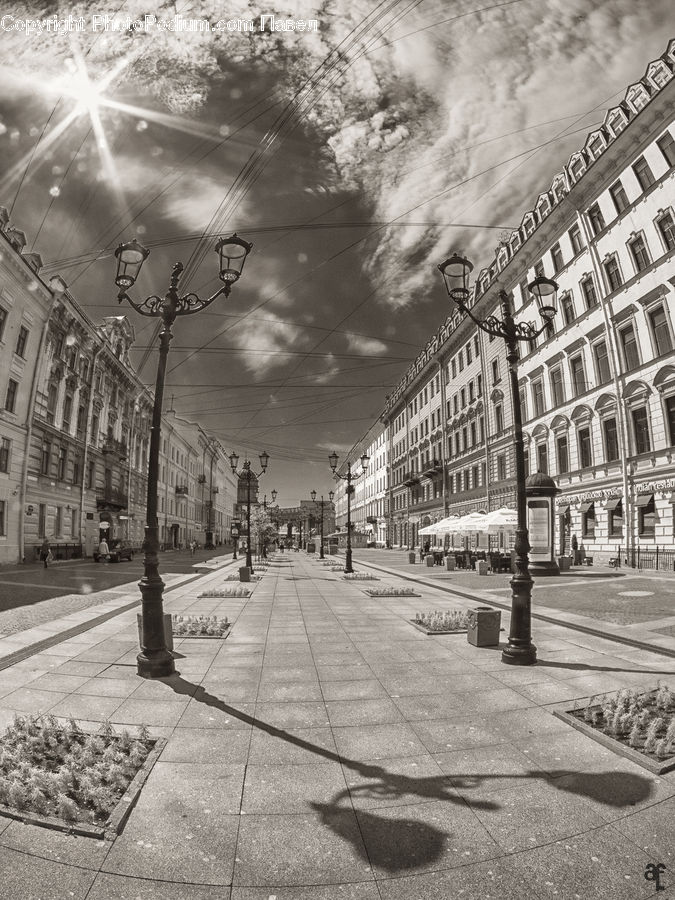 Boardwalk, Path, Pavement, Sidewalk, Walkway, Intersection, Road