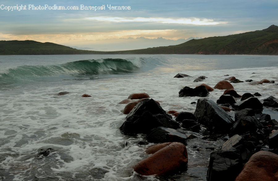 Outdoors, Sea, Sea Waves, Water, Rock, Coast, Beach