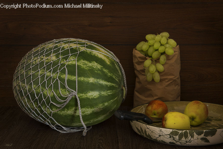 Fruit, Grapes, Melon, Cabbage, Produce, Vegetable, Watermelon