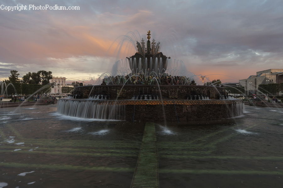 Fountain, Water, Arch, Arch Bridge, Bridge, Parliament, Floral Design