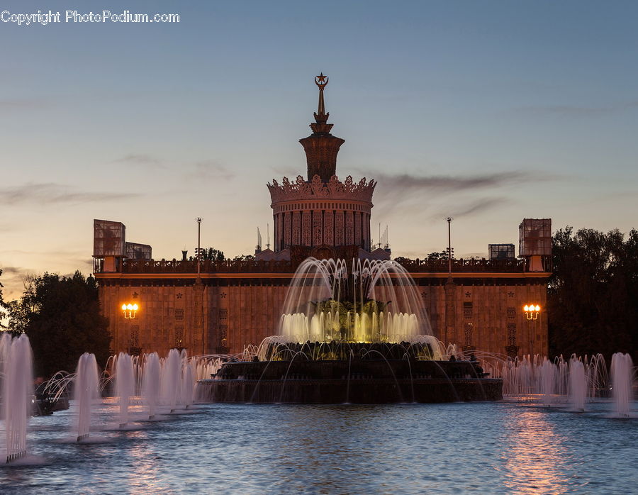 Fountain, Water, Architecture, Cathedral, Church, Worship, Monument
