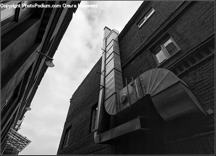 City, Downtown, Urban, Column, Pillar, Building, Architecture
