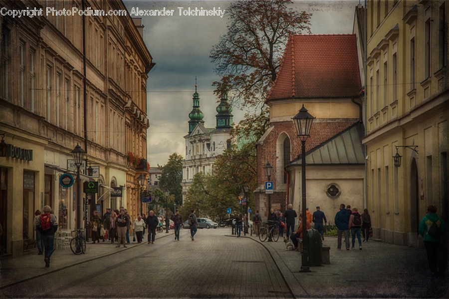 Road, Street, Town, Architecture, Downtown, Plaza, Town Square