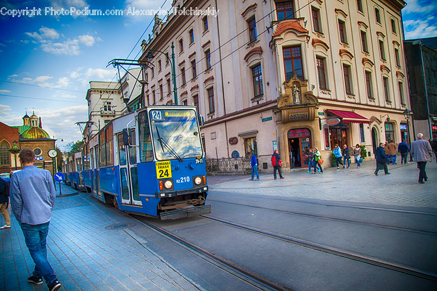Human, People, Person, Streetcar, Tram, Road, Street