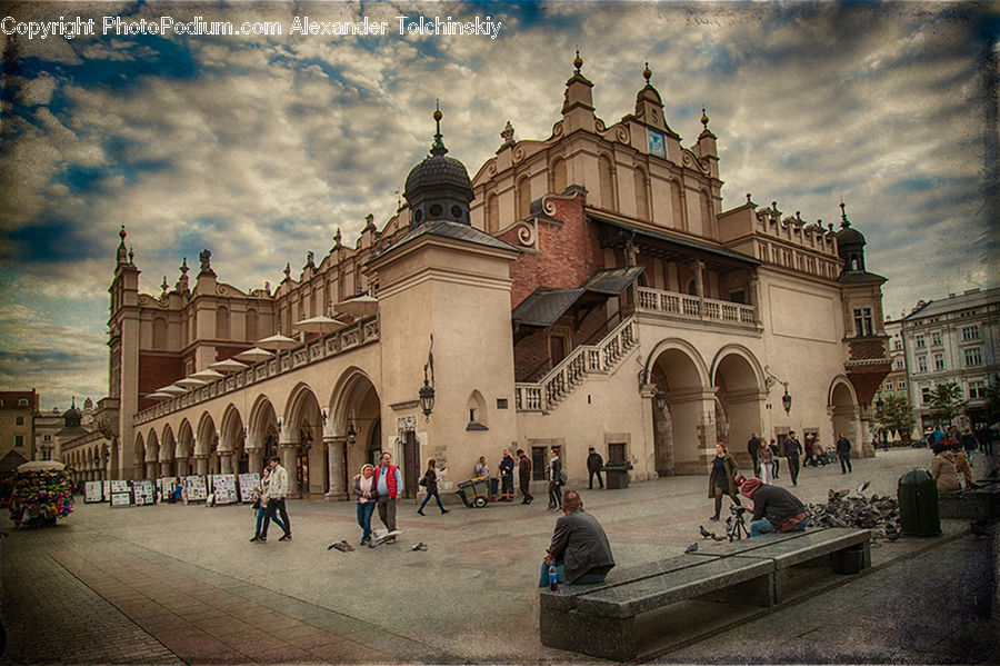 Architecture, Downtown, Plaza, Town Square, Castle, Fort, Town