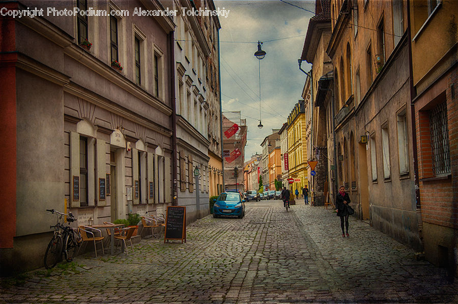 Bicycle, Bike, Vehicle, Cobblestone, Pavement, Walkway, Road